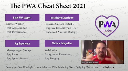 PWA Cheat Sheet 2021